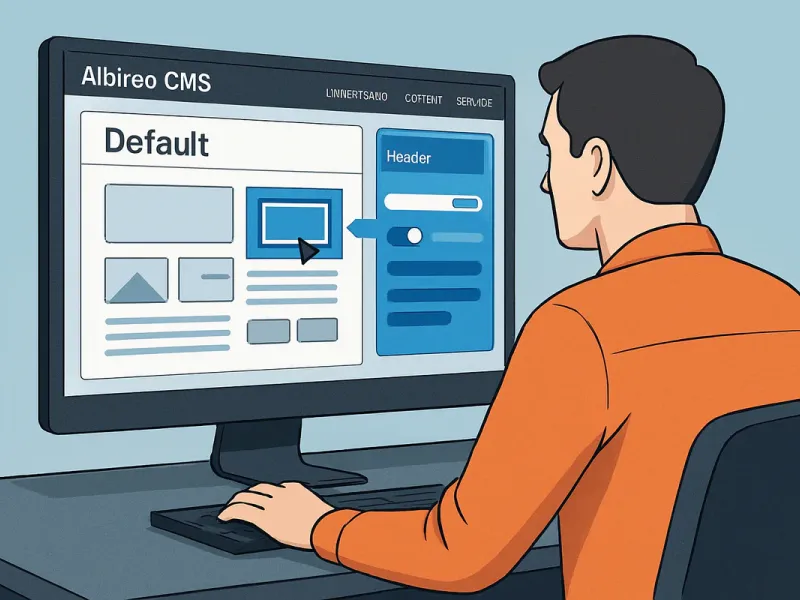 Шаблон сайта в Albireo CMS